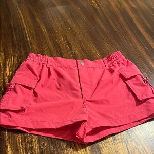Love Tree Bright Coral Cargo Shorts